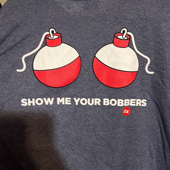 “Show Me Your Bobbers” Fishing TShirt 2XL - Picture 5 of 5